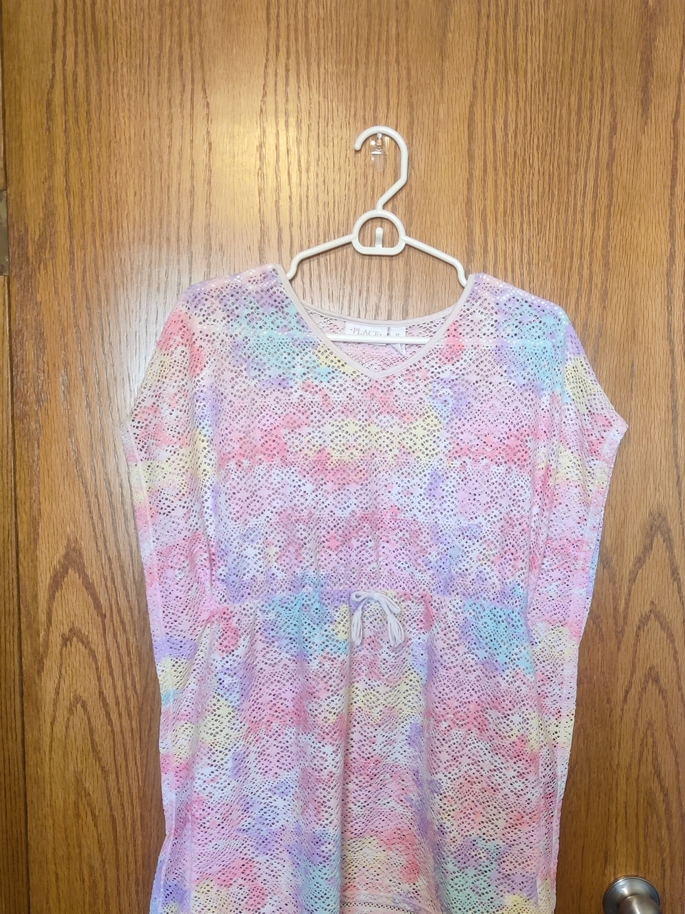 (⭐5/20) Pastel Tie-Dye Crochet Kids Swim Coverup